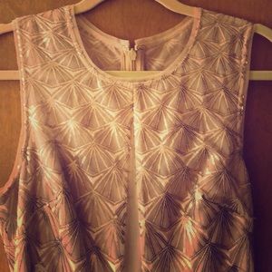 Gold long BCBG formal dress